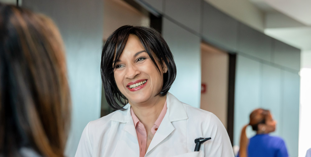 Doctor smiling